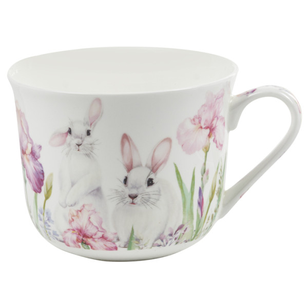 Фото - Чашка Lefard Кролик у квітах 470 мл 2 пр. (924-804)