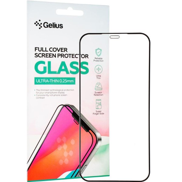 Фото - Захисне скло для смартфону Gelius Full Cover Ultra-Thin 0.25mm for iPhone 12 Pro Max Black (92743)