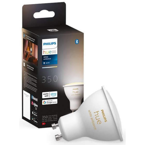 Фото - Розумна лампа Philips Hue GU10 (929001953309)