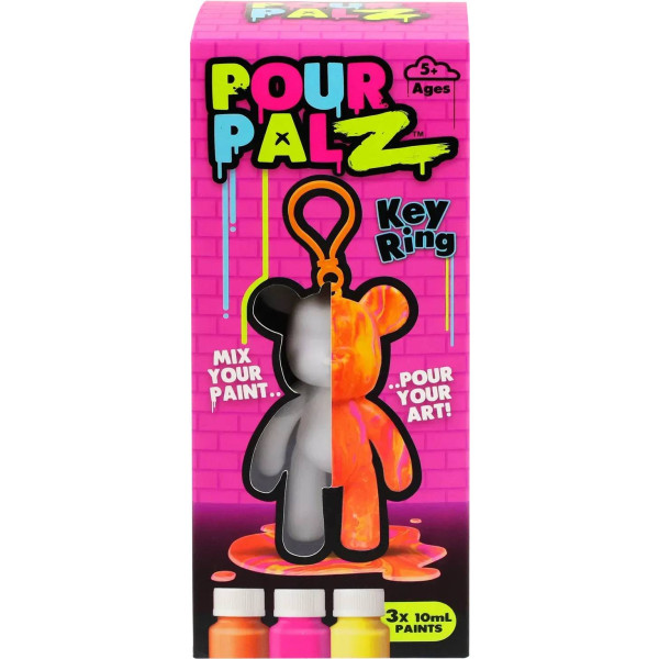 Фото - Набір для декупажу та розпису Pour Palz Брелок Ведмедик в ас.(GS-G08162)