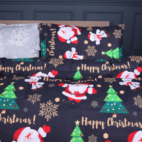 Фото - Комплект постільної білизни MirSon Бязь 17-0678 Frosty Fun 175х210 см (2200010217438)