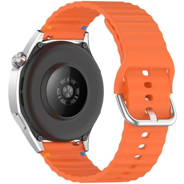 Фото - Ремінець для смарт-годинника BeCover Ribbed Tape (22mm) for Huawei Watch GT 5 / GT 4 (46mm) / GT 3 (46mm) / GT 2 (46mm) / GT 2 Pro / Watch GS Pro Orange (714289)