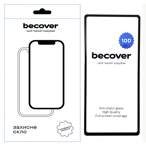 Фото - Захисне скло для смартфону BeCover Google Pixel 7a 10D Black (711490)