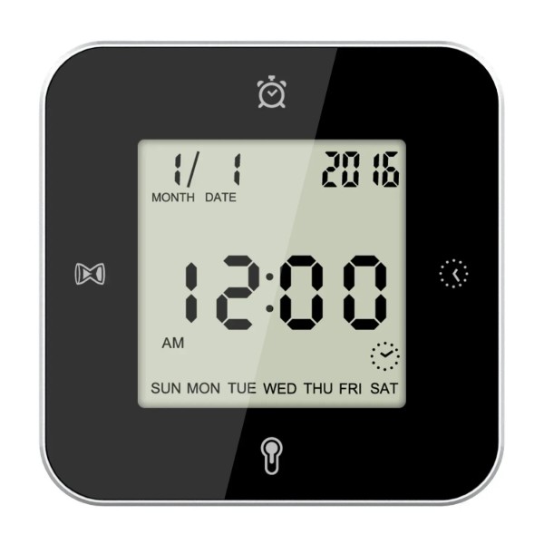 Фото - Настольные часы Technoline WT344 Black/Silver