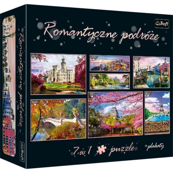 Фото - Пазлы (8+) Trefl "Романтичное путешествие" 7в1 (93114)