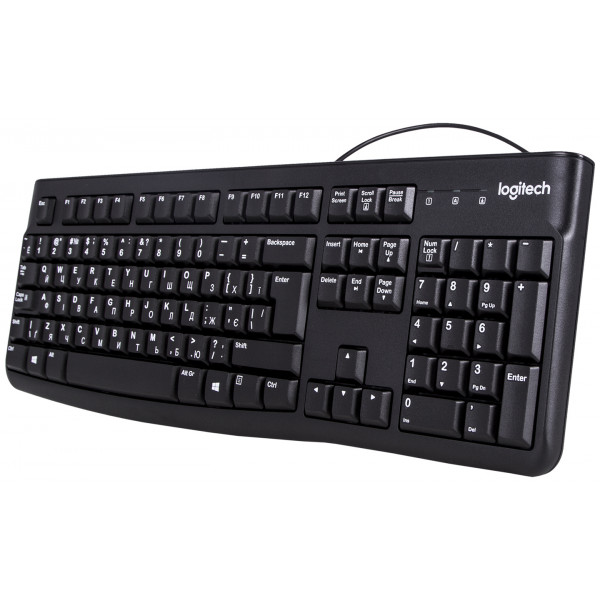 Фото - Клавіатура дротова Logitech K120 OEM Black UKR