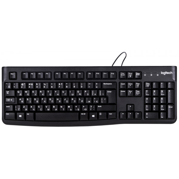 Фото - Клавіатура дротова Logitech K120 OEM Black UKR Фото - Клавіатура дротова Logitech K120 OEM Black UKR