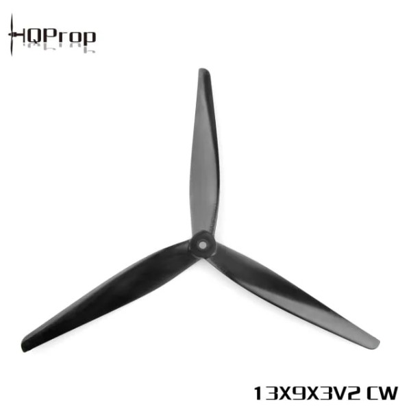 Фото - Пропелер для квадрокоптера HQProp MacroQuad 13x9x3V2 Black (1CW+1CCW)