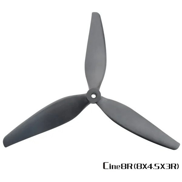 Фото - Пропелер для квадрокоптера HQProp Cine8 8X4.5X3 Black (1CW+1CCW)