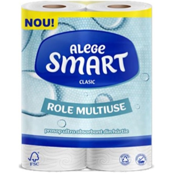 Фото - Полотенца бумажные Smart Classic 50 больших отрывов, 11 м, 2 слоя, 2 рулона