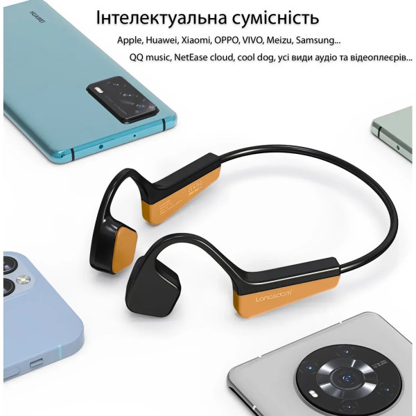 Фото - Навушники накладні бездротові Langsdom BS17 Orange