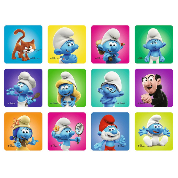 Фото - Пазлы (3-4 года) Trefl 2в1+memos The Smurfs Смурфикам весело (36568)
