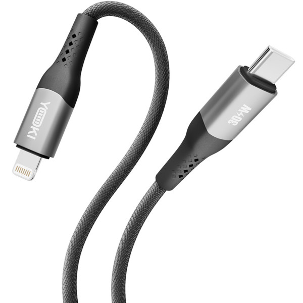Фото - Кабель YOKI SOLID Type-C to Lightning 30W 1.2m Black (YK-SO15)