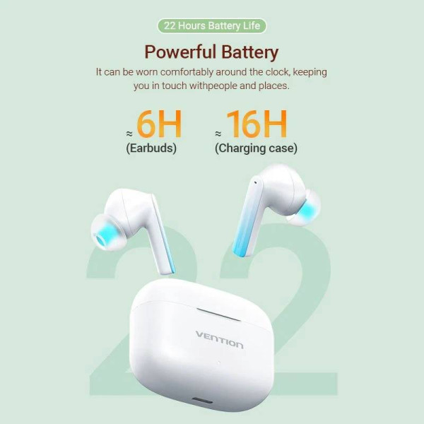 Фото - Навушники вкладиші бездротові TWS Vention Elf Earbuds E04 White (NBIW0)