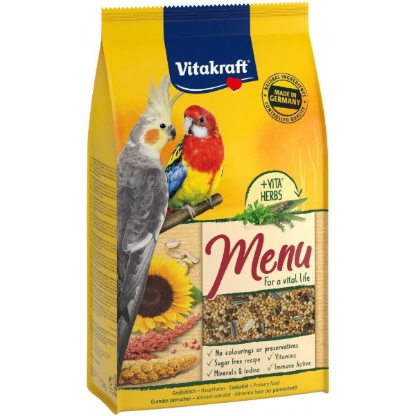 Фото - Корм для птиц Vitakraft Premium Menu Vital для нимф 1 кг (4008239106216)
