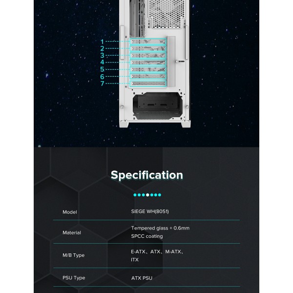 Фото - Корпус Gamemax Tower E-ATX без БП (Siege WT)