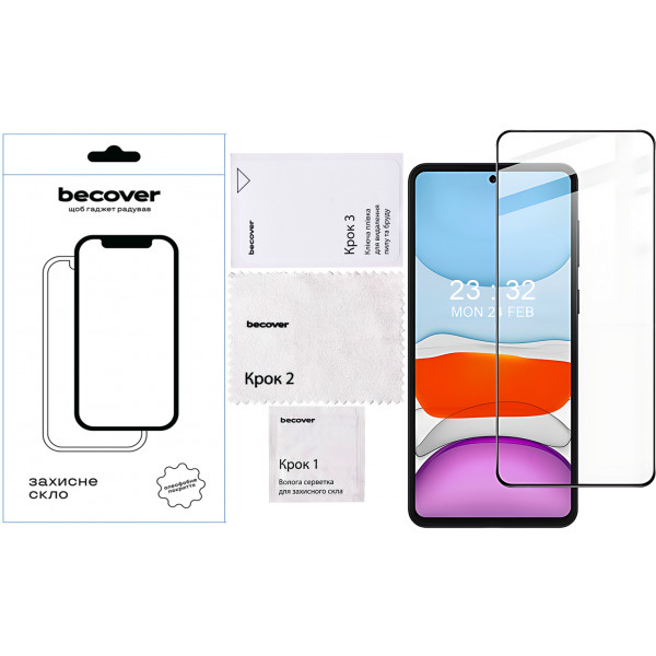 Фото - Захисне скло для смартфону BeCover Oppo A60 Black (711666)