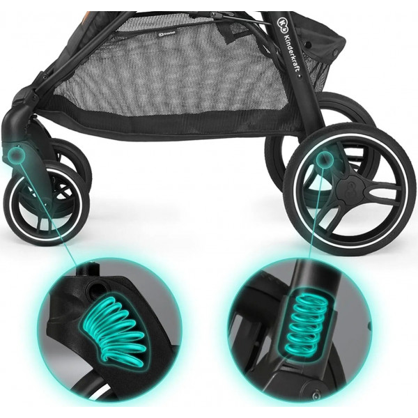 Фото - Коляска прогулянкова Kinderkraft Grande LX Gray (KKWGRANGRY00LX)