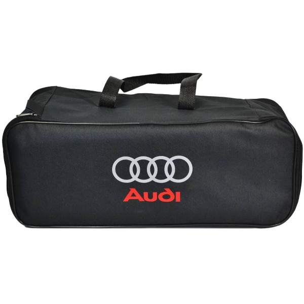 Фото - Сумка-органайзер в багажник Poputchik Audi черная 1 отдел 47х19х22 см молния 10 мм (03-114-1Д)