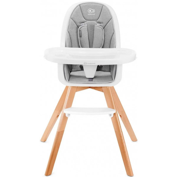 Фото - Стільчик для годування класичний Kinderkraft Tixi Gray (KKKTIXIGRY0000)