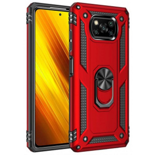 Фото - Чехол для смартфона BeCover Military for Xiaomi Poco X3 Red (705645) Фото - Чехол для смартфона BeCover Military for Xiaomi Poco X3 Red (705645)