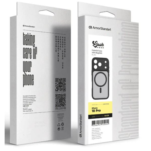 Фото - Чехол для смартфона Armorstandart Lush MagCase for Apple iPhone 18 Pro Black (ARM92543)