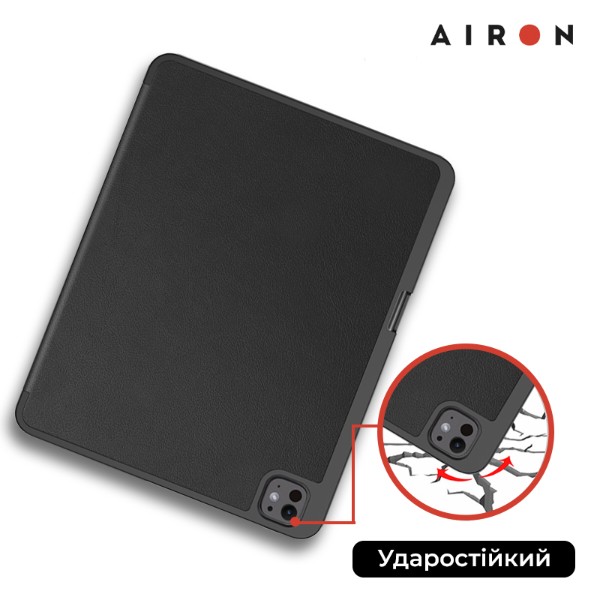 Фото - Чехол для планшета AIRON Premium SOFT for Apple iPad Pro 13 2024 с защ. пленкой и салфеткой Black (4822352781129)