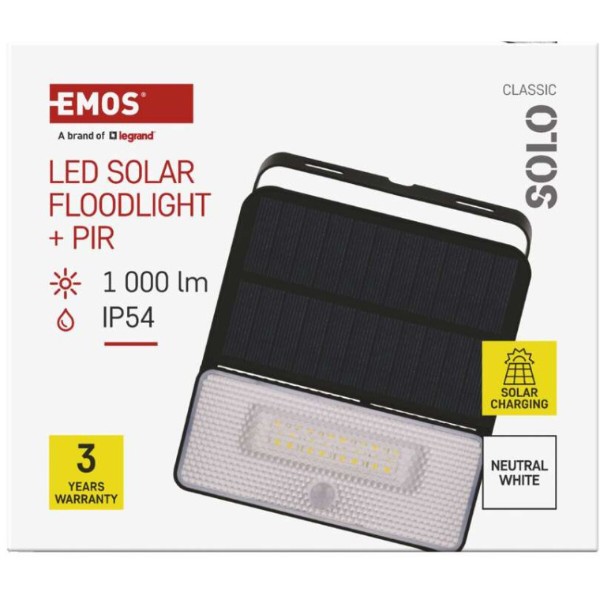 Фото - Світлодіодний прожектор EMOS ZG121S 1000 лм IP54 4000K PIR