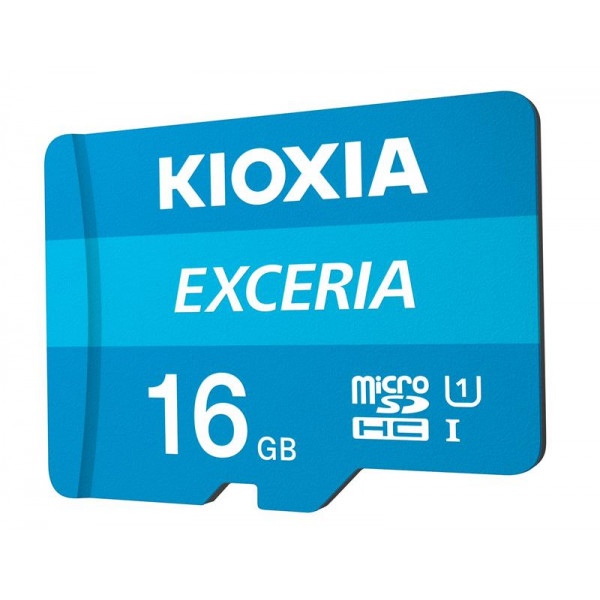 Фото - Карта памяти Kioxia MicroSDHC 16GB UHS-I Class 10 Exceria R100MB/s (LMEX1L016GG2) + SD-адаптер