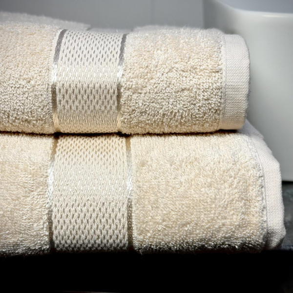 Фото - Рушник банний Lelit Махра Бежевий 70/140 8066 (1197317)