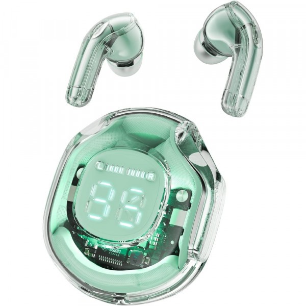 Фото - Наушники вкладыши беспроводные TWS AceFast T8 mint green (6974316282259)