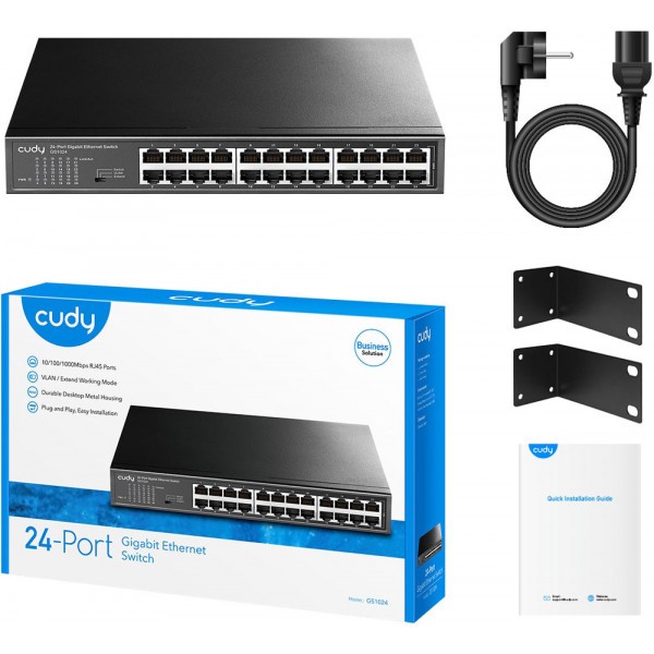 Фото - Коммутатор локальної мережі (Switch) Cudy GS1024