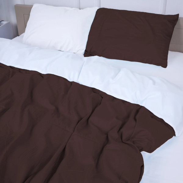 Фото - Комплект постельного белья MirSon Oliana (18-0000 + 19-1230) Mikrosatin Premium Двусторонний 143х210 см (2200007246489)