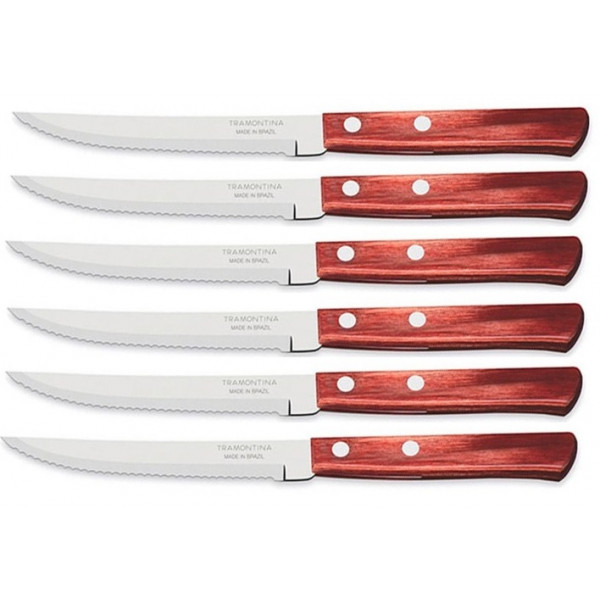 Фото - Набір ножів Tramontina Polywood для стейка 6 шт (21100/675)