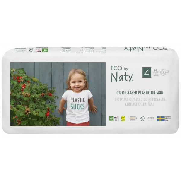 Фото - Одноразові підгузки Eco By Naty Органічні Розмір 4 (7-18 кг) 44 шт. (178433)