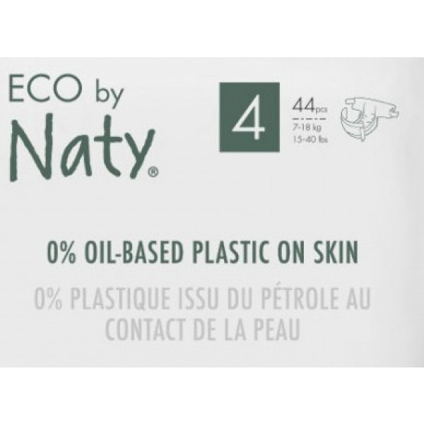 Фото - Одноразові підгузки Eco By Naty Органічні Розмір 4 (7-18 кг) 44 шт. (178433)