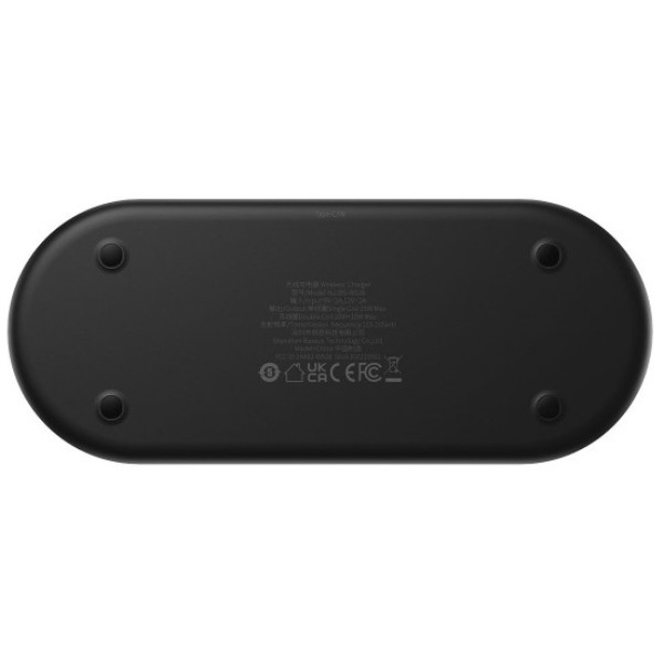 Фото - Бездротовий зарядний пристрій Baseus 20W Digital LED Display (WXSX010101)