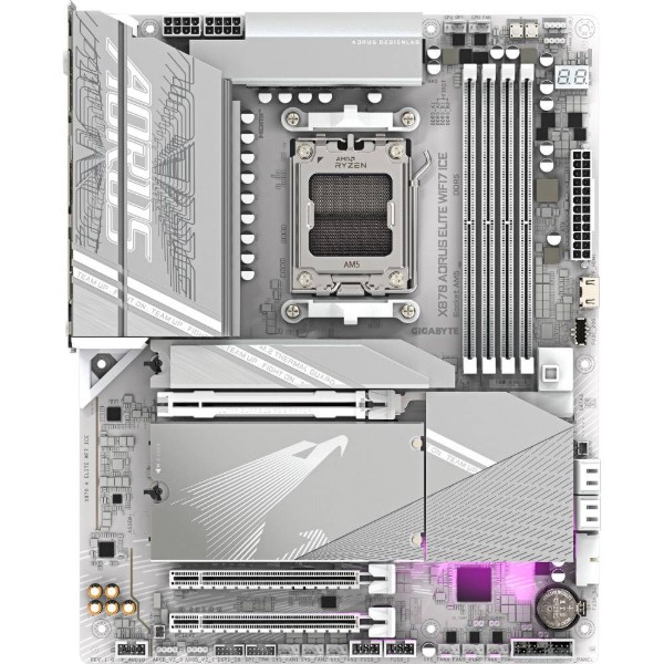 Фото - Материнская плата Gigabyte X870 AORUS ELITE WIFI7 ICE DDR5 Фото - Материнская плата Gigabyte X870 AORUS ELITE WIFI7 ICE DDR5