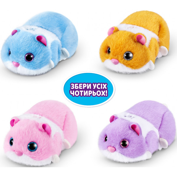 Фото - Інтерактивна іграшка Pets & Robo Alive S1 - КУМЕДНИЙ ХОМ'ЯЧОК (фіолет.) (9543-3)