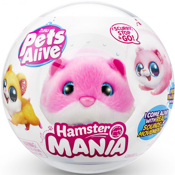 Фото - Інтерактивна іграшка Pets & Robo Alive S1 - КУМЕДНИЙ ХОМ'ЯЧОК (рожевий) (9543-2)