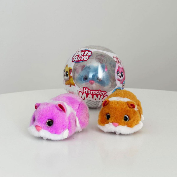 Фото - Інтерактивна іграшка Pets & Robo Alive S1 - КУМЕДНИЙ ХОМ'ЯЧОК (рожевий) (9543-2)