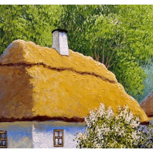 Фото - Алмазная живопись Santi  Весенняя деревня 40х40 см (954320)