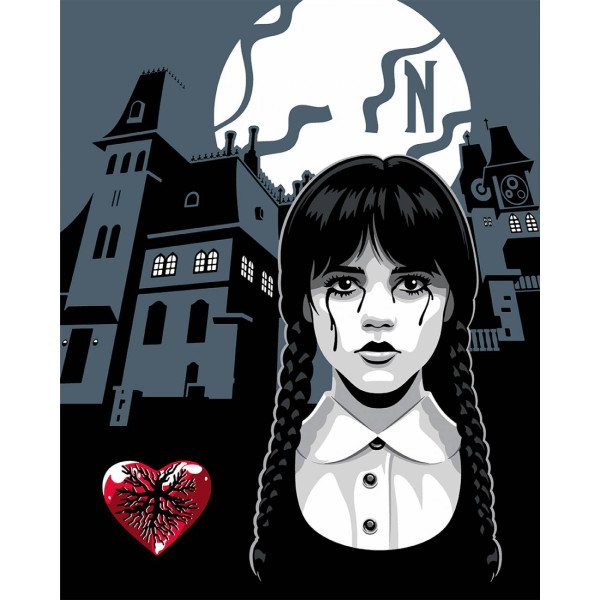 Фото - Картина за номерами Santi Nevermore Academy 40x50 см (955059) Фото - Картина за номерами Santi Nevermore Academy 40x50 см (955059)