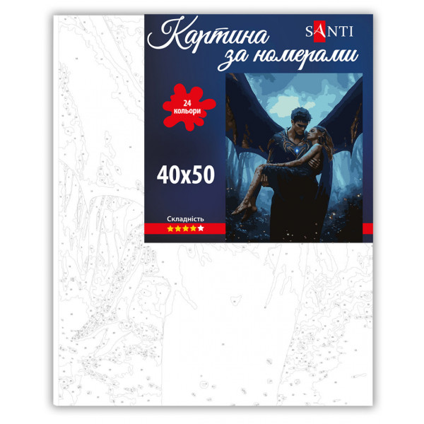 Фото - Картина за номерами Santi Шипи та троянди Порятунок 40х50 см (955060)