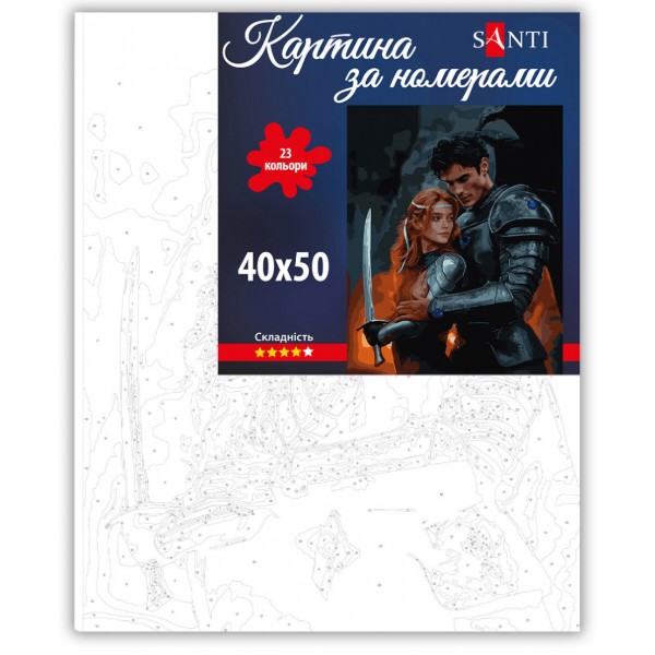Фото - Картина за номерами Santi Шипи та троянди. Фейра та Різонт 40х50 см (955061)