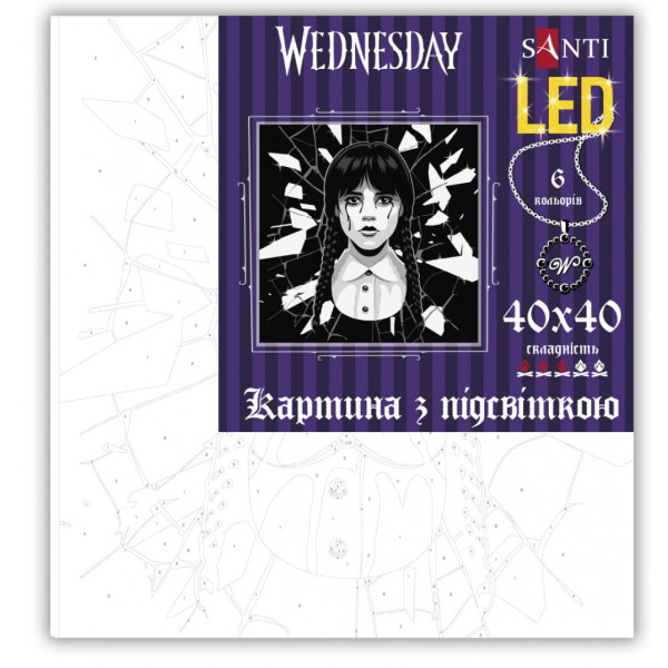 Фото - Картина за номерами Santi Wednesday Gift 40х40 см (955075)