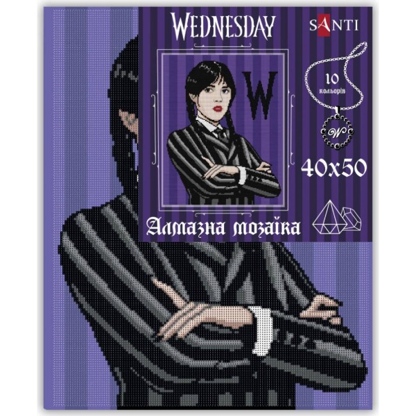 Фото - Алмазная живопись Santi Wednesday Addams 40х50 см (955333)