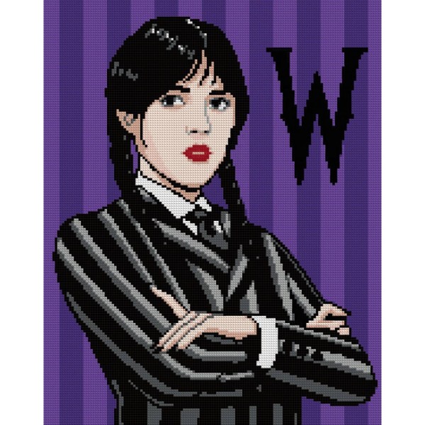 Фото - Алмазная живопись Santi Wednesday Addams 40х50 см (955333)