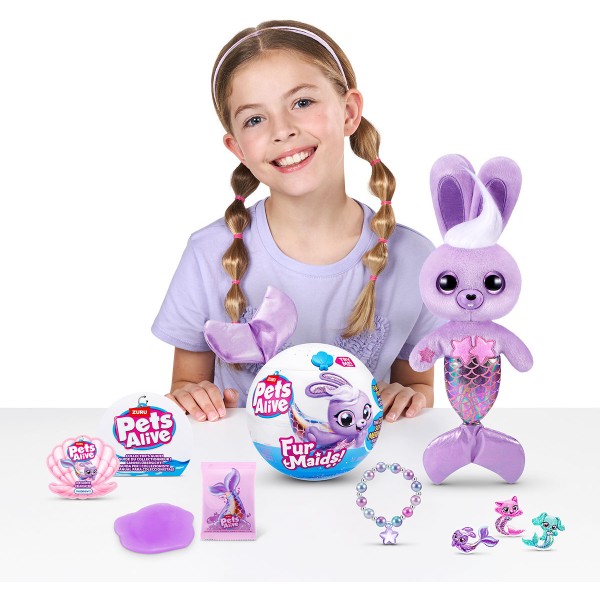 Фото - Интерактивная игрушка Pets & Robo Alive серии Furmaids S1 – КРОЛИК СТАРЛЕТ (9555B)