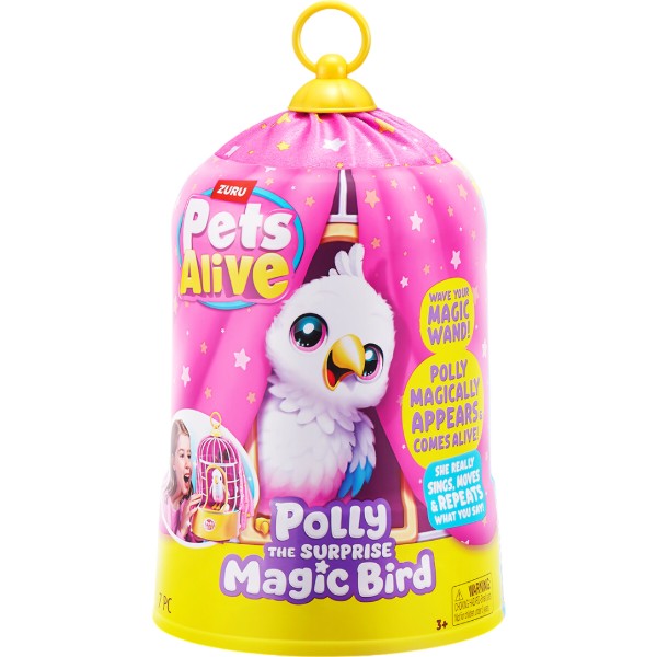 Фото - Интерактивная игрушка сюрприз Pets & Robo Alive PETS ALIVE S1 – ВОЛШЕБНАЯ ПТИЧКА ПОЛЛИ (9561)